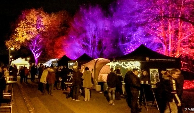 Lichtgestaltung Park